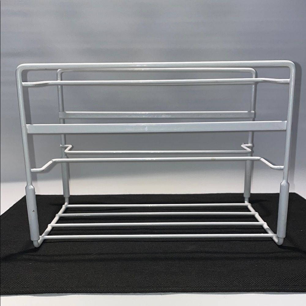 White Metal Storage Rack - Picture 2 of 5